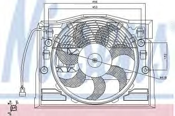 Вентилятор кондиционера NISSENS 85650