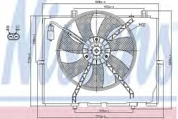 Вентилятор охлаждения NISSENS 85654