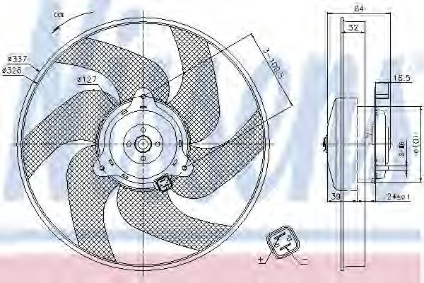 Вентилятор охлаждения NISSENS 85666