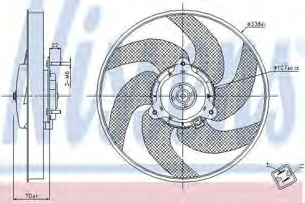 Вентилятор охлаждения NISSENS 85667