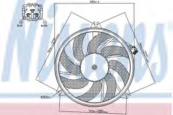 Вентилятор охлаждения NISSENS 85671