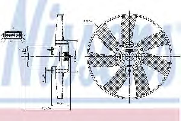 Вентилятор охлаждения NISSENS 85677