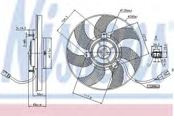 Вентилятор охлаждения NISSENS 85680