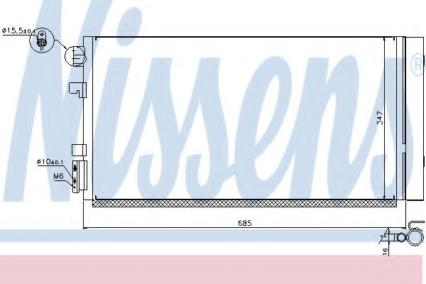 Радиатор кондиционера NISSENS 940259