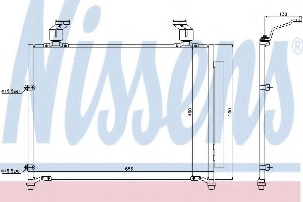 Радиатор кондиционера NISSENS 940295