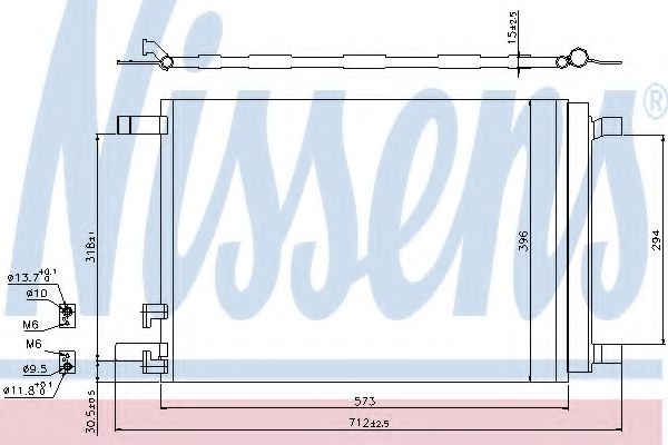 Радиатор кондиционера NISSENS 940319