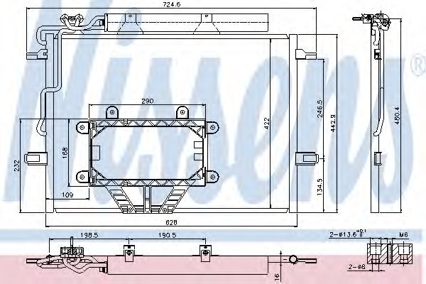 Радиатор кондиционера NISSENS 940325