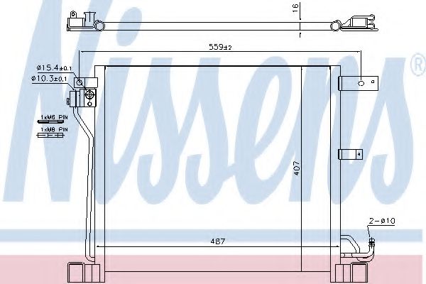 Радиатор кондиционера NISSENS 940338