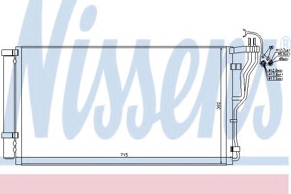 Радиатор кондиционера NISSENS 940347