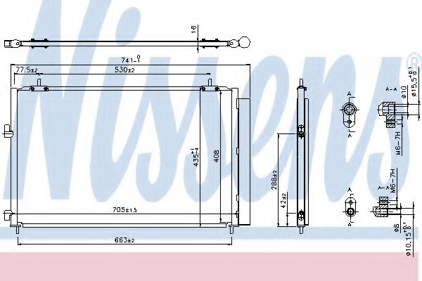 Радиатор кондиционера NISSENS 940349