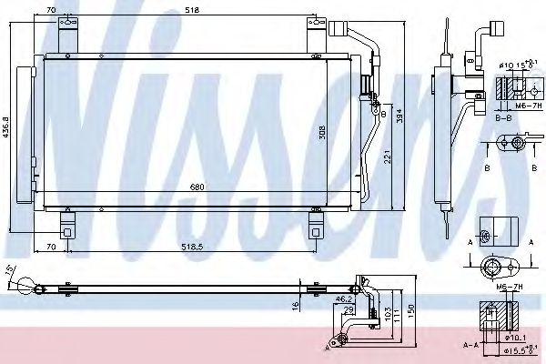 Радиатор кондиционера NISSENS 940352