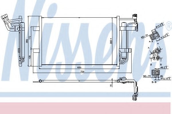 Радиатор кондиционера NISSENS 940355