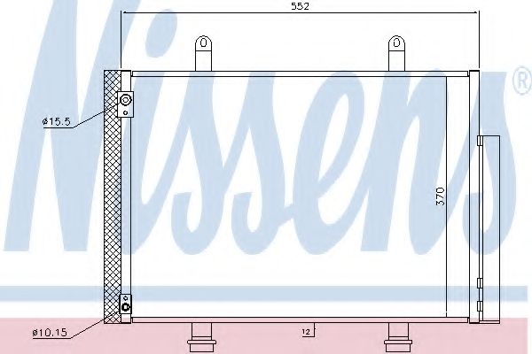 Радиатор кондиционера NISSENS 940356