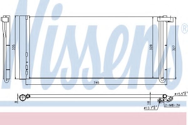 Радіатор кондиціонера NISSENS 940358
