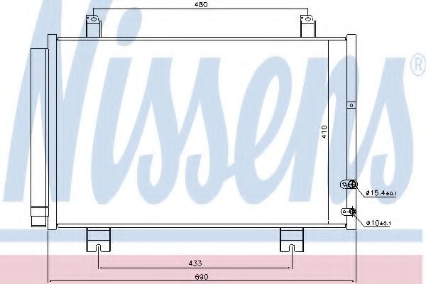 Радіатор кондиціонера NISSENS 940365