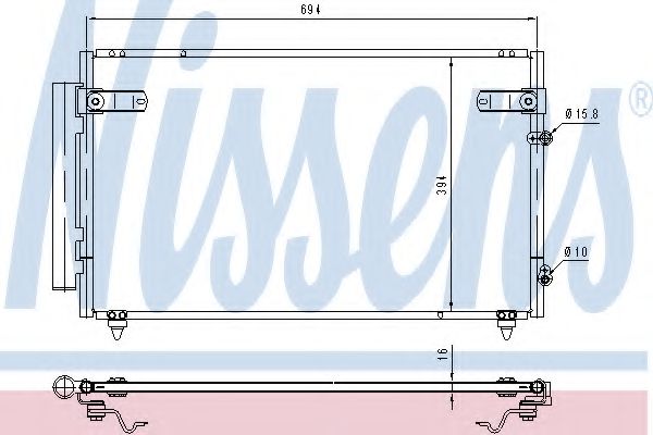 Радиатор кондиционера NISSENS 940368