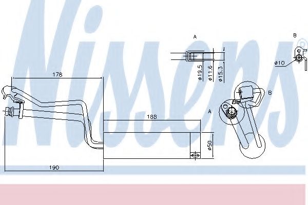 Осушитель кондиционера NISSENS 95448
