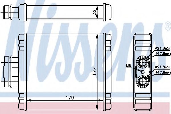 Радиатор отопителя NISSENS 73981