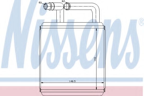Радиатор отопителя NISSENS 77618
