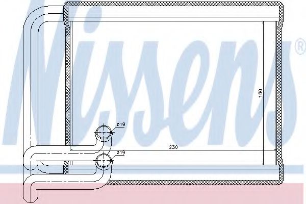 Радиатор отопителя NISSENS 77534
