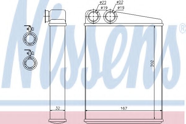 Радиатор отопителя NISSENS 72046