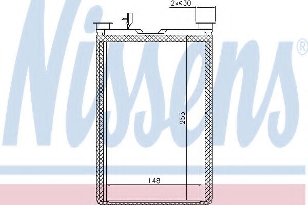 Радиатор отопителя NISSENS 70526