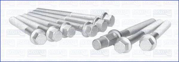 Комплект болтов головки блока цилиндров (ГБЦ) AJUSA 81051400