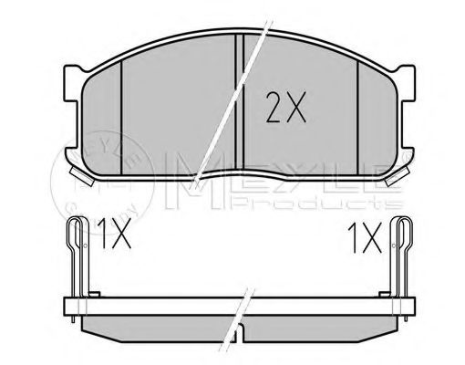 Тормозные колодки MEYLE 025 200 0215/W