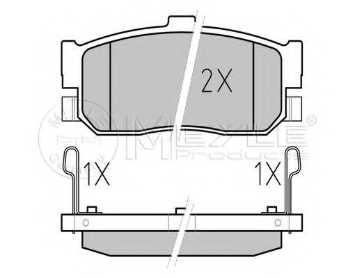 Тормозные колодки MEYLE 025 217 1316/W