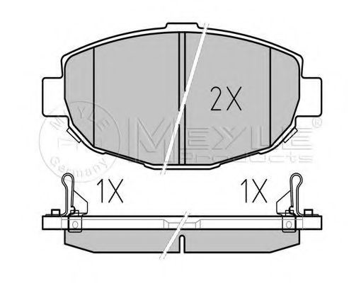 Тормозные колодки MEYLE 025 217 9117/W