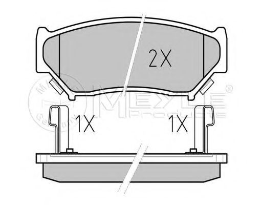 Тормозные колодки MEYLE 025 219 0715/W
