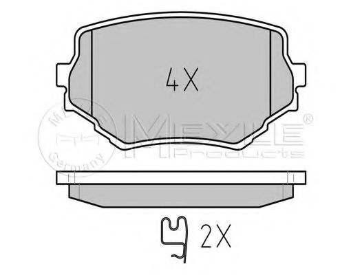 Тормозные колодки MEYLE 025 233 1414/W