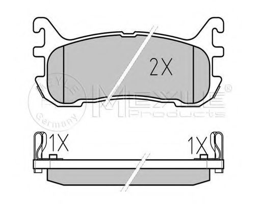 Тормозные колодки MEYLE 025 233 8713/W