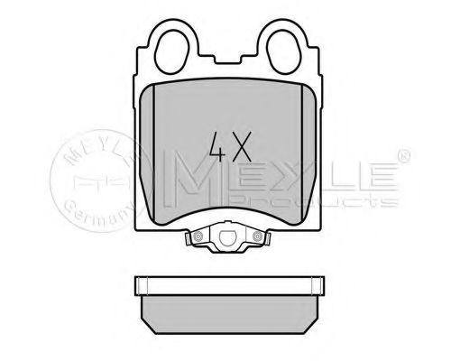 Тормозные колодки MEYLE 025 234 2915/W
