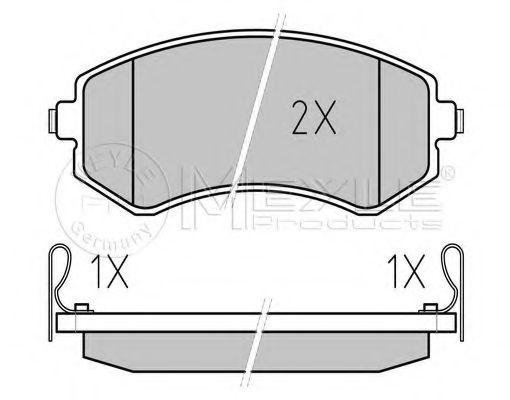 Тормозные колодки MEYLE 025 235 0216/W
