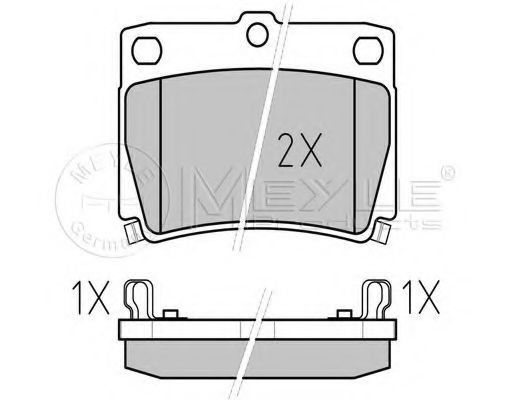 Тормозные колодки MEYLE 025 235 9315/W
