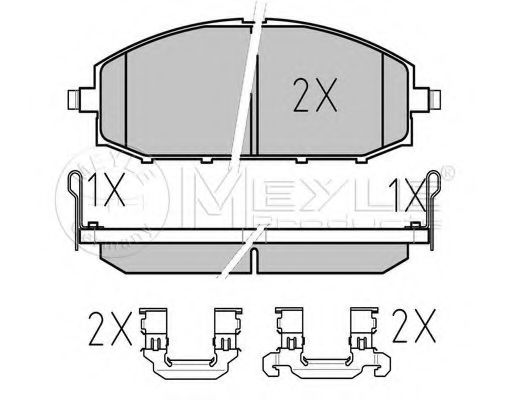Тормозные колодки MEYLE 025 236 1118/W