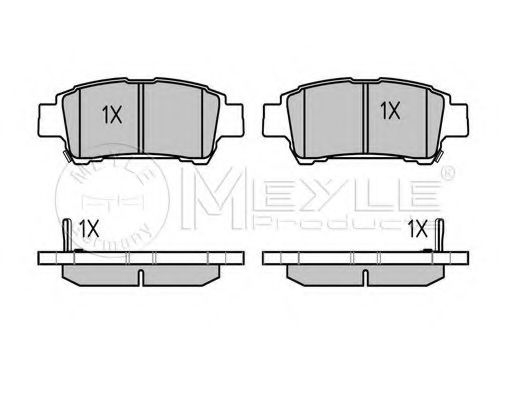 Тормозные колодки MEYLE 025 236 4616/W