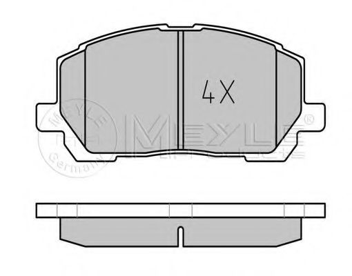 Тормозные колодки MEYLE 025 237 0317/W