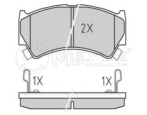 Тормозные колодки MEYLE 025 237 9515/W