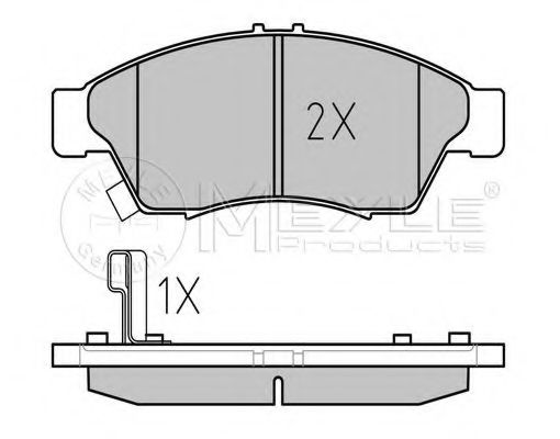 Тормозные колодки MEYLE 025 238 1716/W