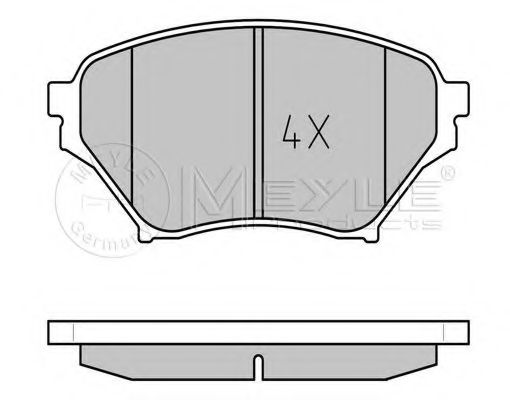 Тормозные колодки MEYLE 025 238 6316/W