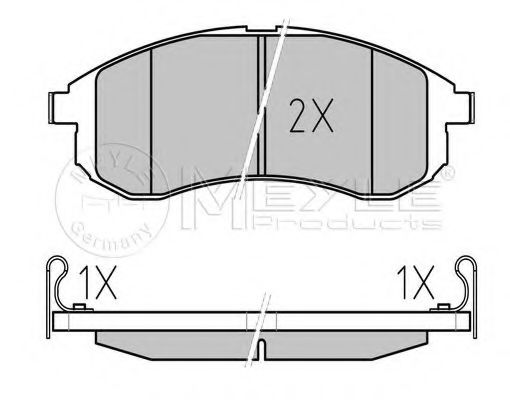 Тормозные колодки MEYLE 025 238 7914/W