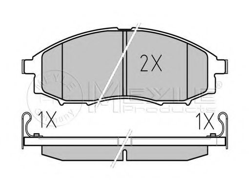 Тормозные колодки MEYLE 025 239 7017/W