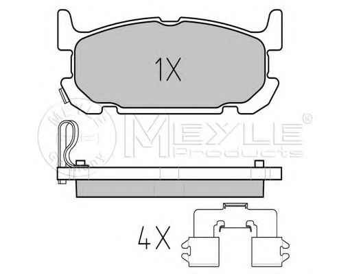 Тормозные колодки MEYLE 025 240 2913/W