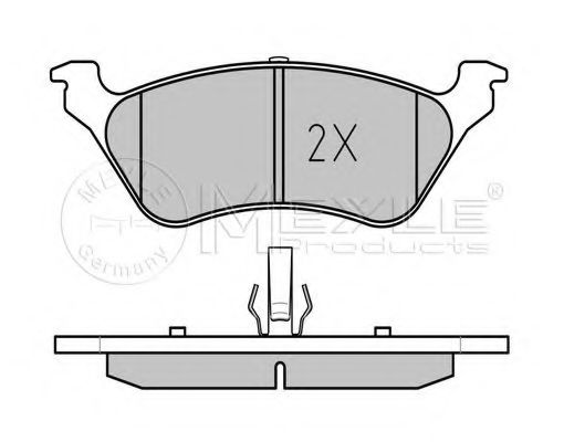 Тормозные колодки MEYLE 025 240 3616/W