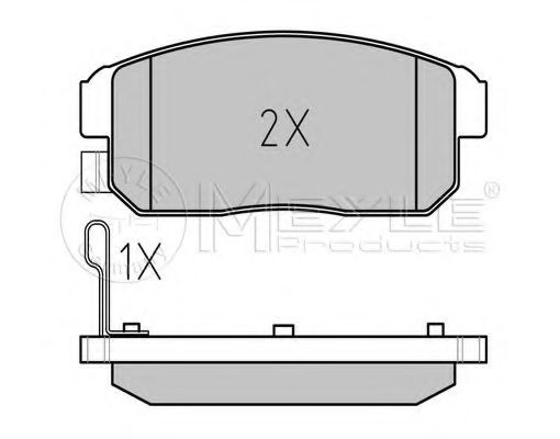 Тормозные колодки MEYLE 025 240 3914/W