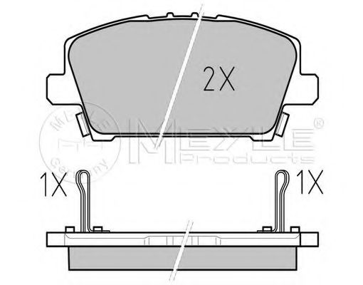 Тормозные колодки MEYLE 025 240 8717/W