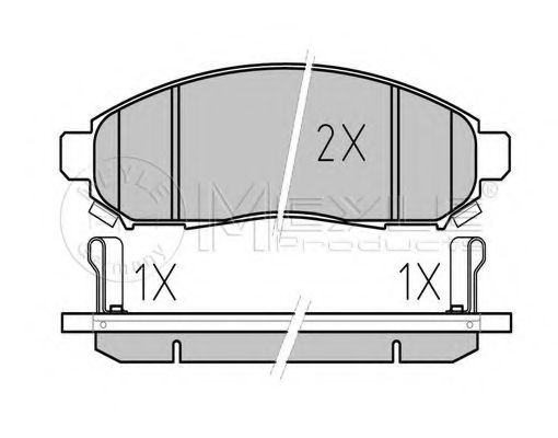 Тормозные колодки MEYLE 025 242 2716/W