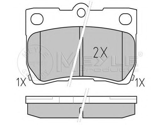 Тормозные колодки MEYLE 025 243 2315/W